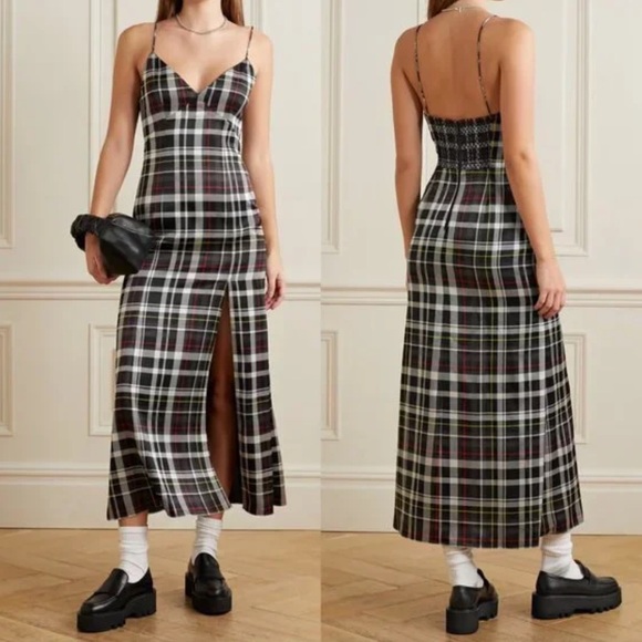 NWT Alice + Olivia Julietta Plaid Slip Dress - 90s inspired - Picture 1 of 10